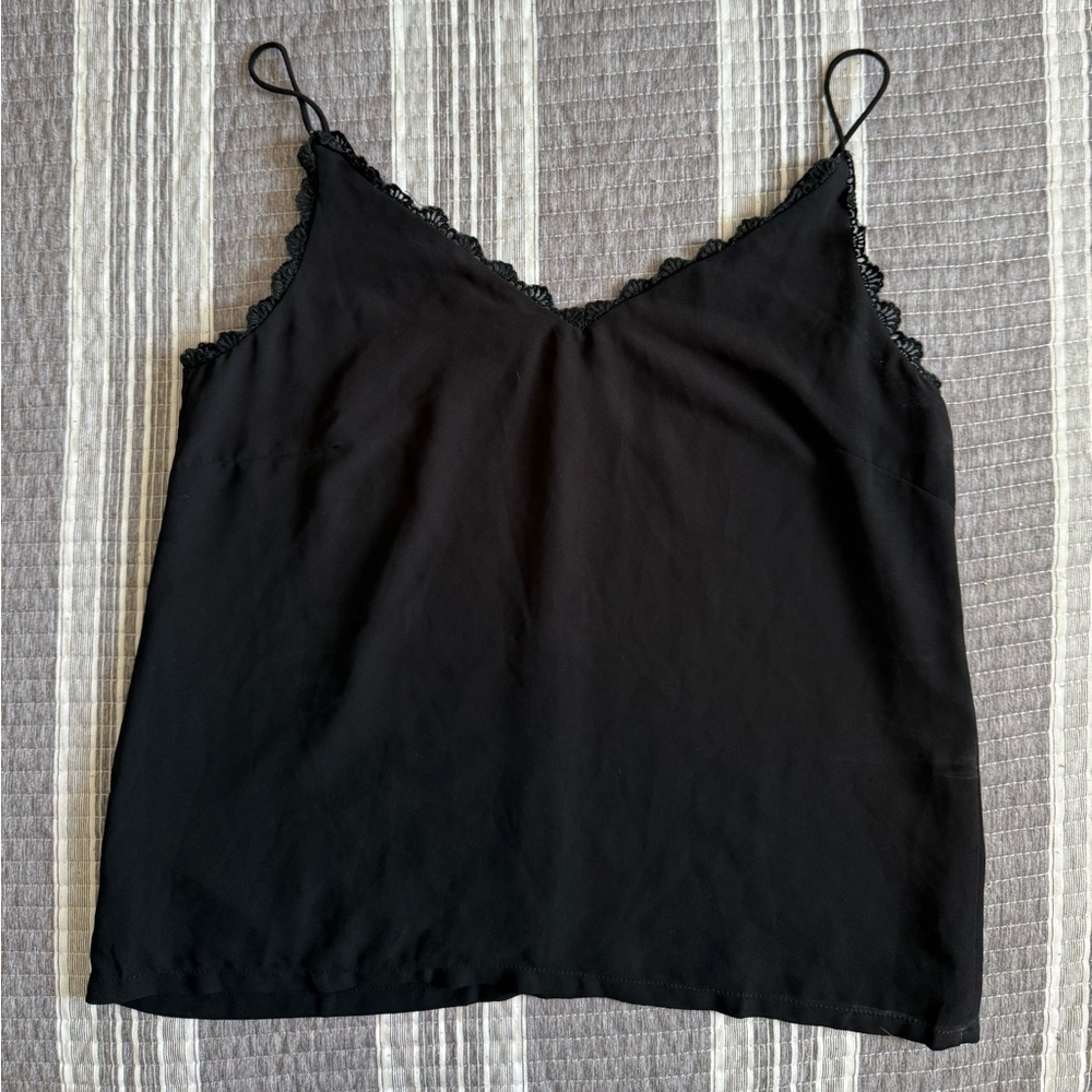 Black Lace Trim Camisole